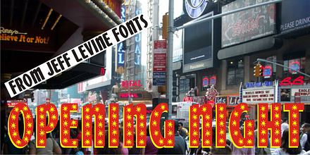 Opening Night JNL, a Sans Serif Font by Jeff Levine Fonts
