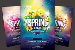Spring Break Flyer, a Flyer Template by styleWish