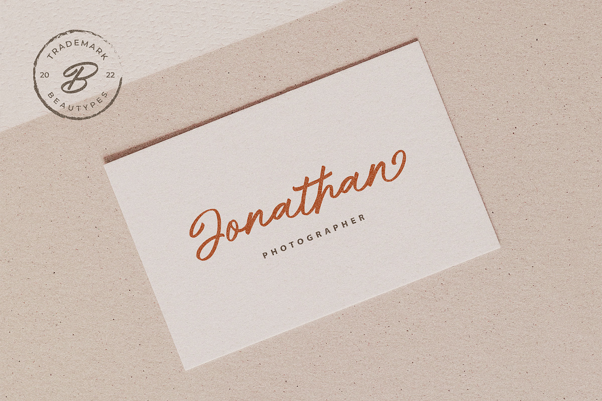 Brietyal Script | a handwritten font, a Script Font by Beautypes (Photo 3 of 8)