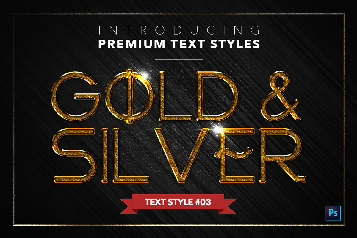Gold & Silver #5 - 15 Text Styles preview 4