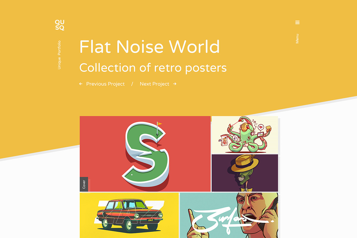 Qusq HTML - Colorful Portfolio, a Websites & App Template by IshYoBoy (Photo 6 of 15)