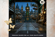 Brass Requiem Steampunk Backdrops V2, a Background Graphic by ThatsDesignArt (Thumbnail 10 of 12)