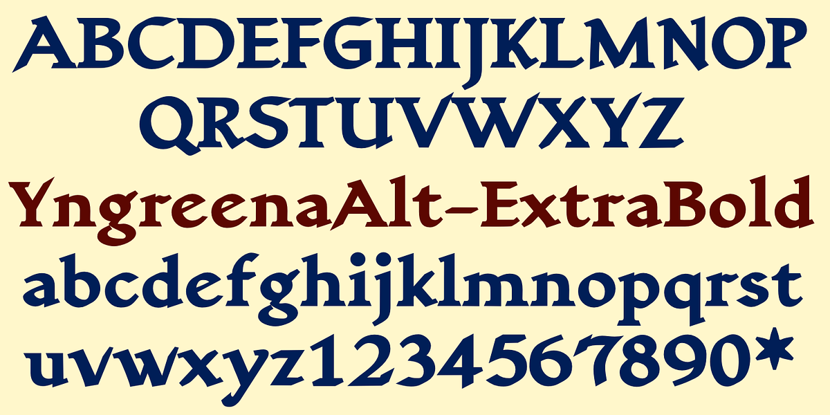 YngreenaAlt, a Serif Font by Ingrimayne Type (Photo 8 of 8)