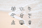 Summer line icons, a Duotone Icon by Lyolya Profitrolya (Thumbnail 2 of 2)