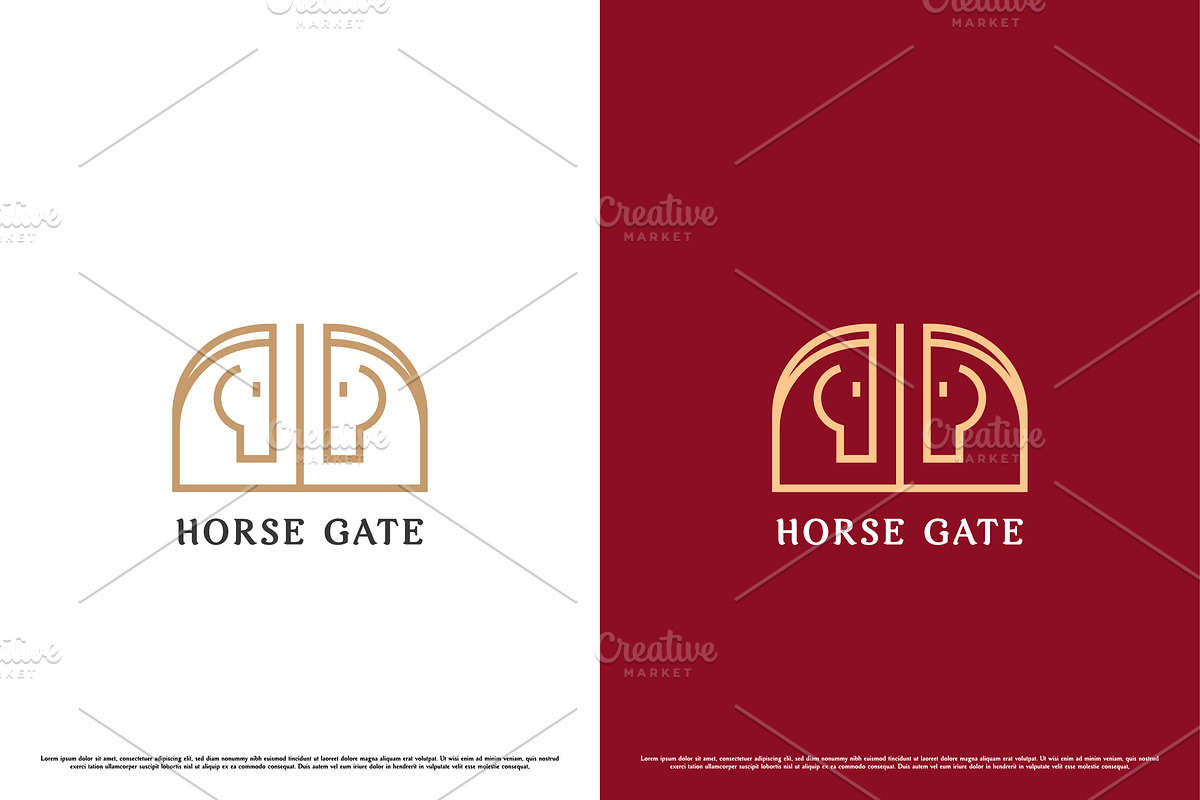 Horse Farm Logo Design Icon, a Branding & Logo Template by Morvana Crew