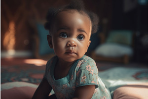 Afro Baby. Generate Ai