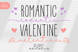 Romantic Valentine Font Duo, a Script Font by Ainun Jinan