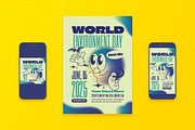World Environment Day Flyer, a Flyer Template by Aiyari Graphic (Thumbnail 1 of 3)