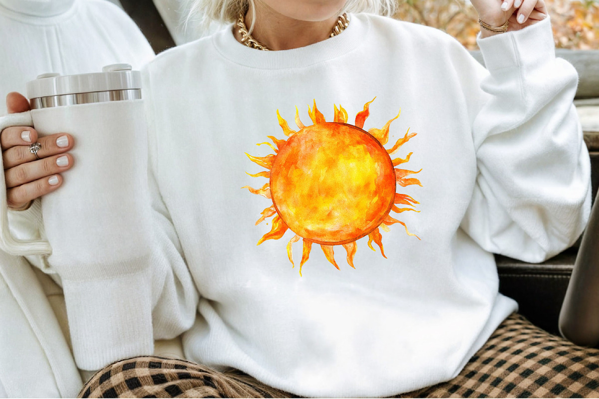 Watercolor Space Planets PNG Clipart, an Illustration by Sublimation Artist (Photo 4 of 6)