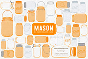 Tangerine Jar Vectors & Clipart, an Illustration by Amanda Ilkov (Thumbnail 1 of 4)
