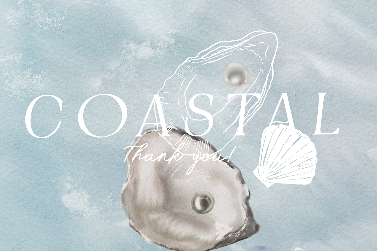 Coastal hand-painted watercolor, a Decorative Illustration by Youksy (Photo 17 of 17)
