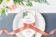Eucalyptus Gold Geometric Frame, an Invitation Template by Inkpower (Thumbnail 5 of 7)