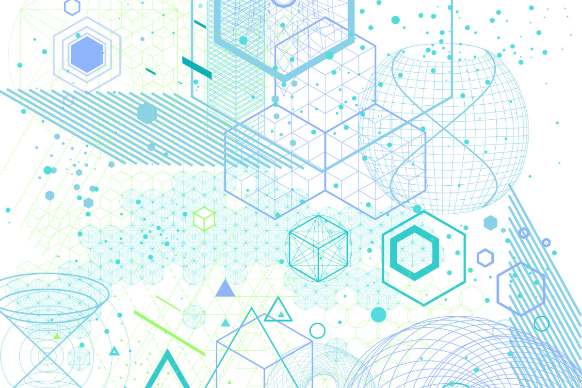 {Sacred Geometry} Vector Backgrounds, a Texture Graphic by ekaart (Photo 6 of 7)
