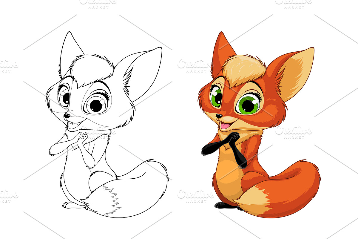 Funny little fox child, an Animal Illustration by Mark2000 (Photo 2 of 2)