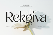 Rekgiva - Elegance Sans Font, a Sans Serif Font by RagamKata (Thumbnail 1 of 10)