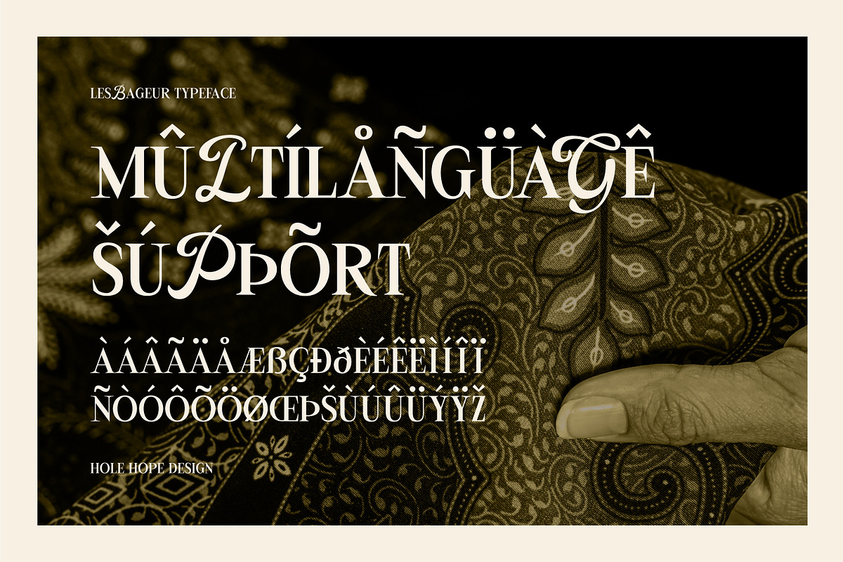 LesBageur | Calligraphic Serif Font, a Serif Font by Hole Hope Design (Photo 6 of 10)