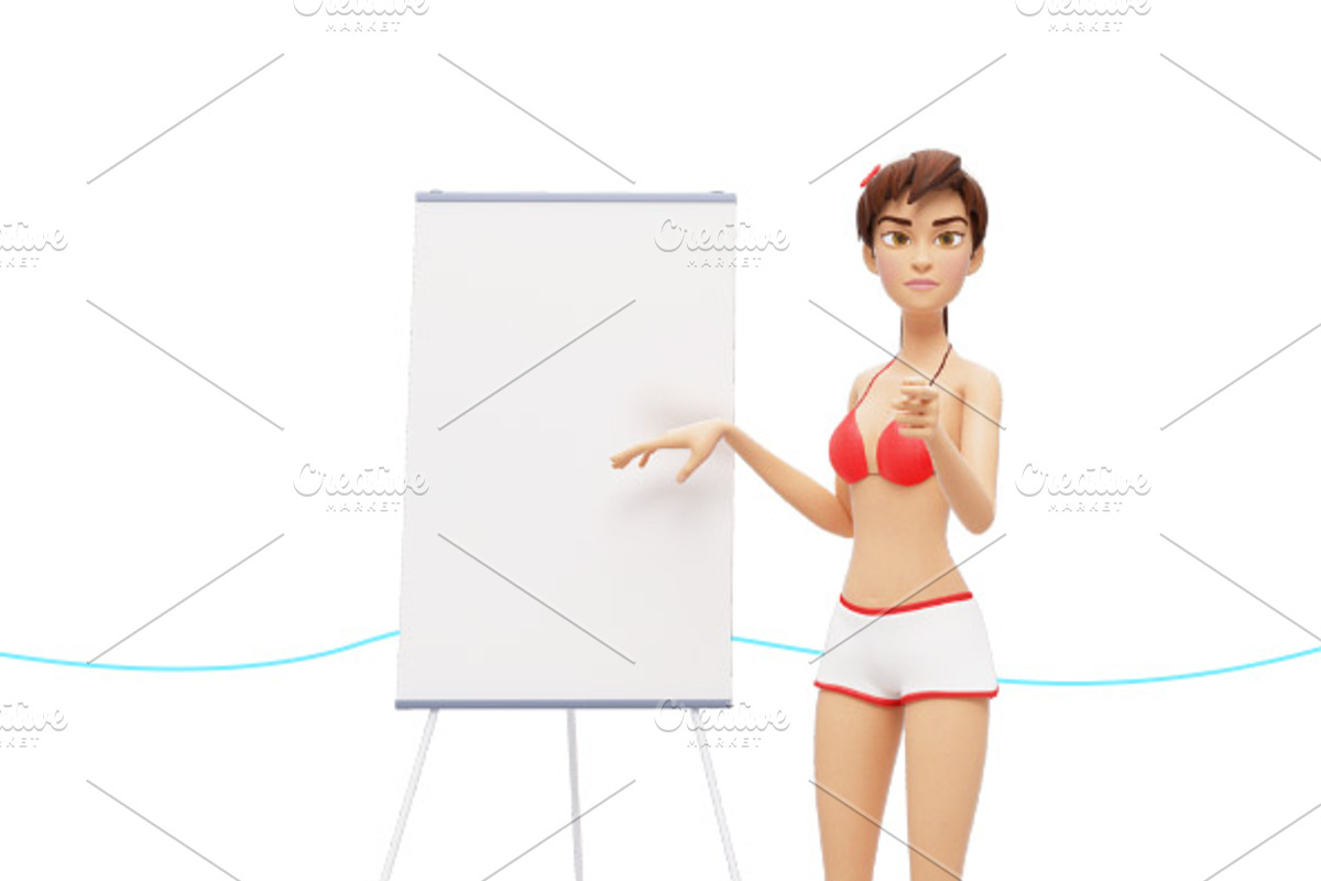 35 Promo Mock-Ups w/ Swimsuit Jenny, an iPad Mockup by Oleg Ribar (Photo 20 of 30)