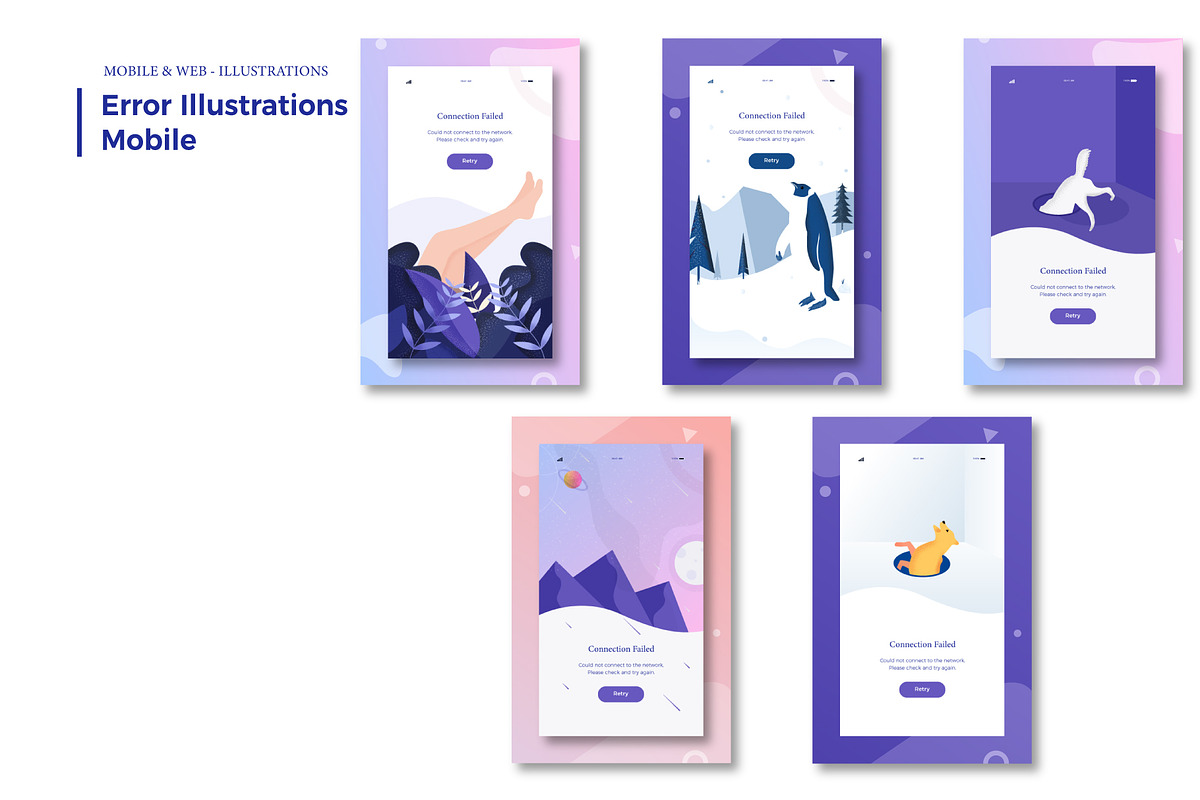 Error & Ecommerce Illustration, an Illustration by marwa_elgendy (Photo 1 of 6)