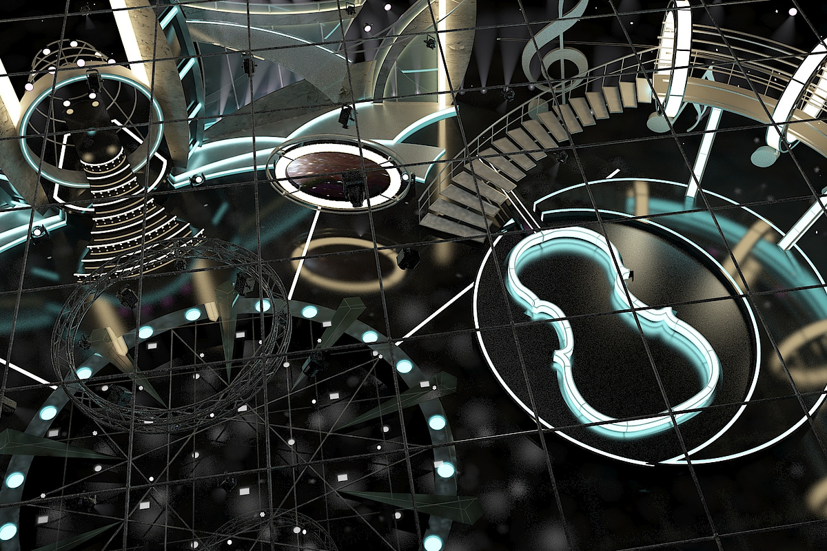 TV Studio Entertainment Set 1, an Architecture 3D Model by akerStudio (Photo 11 of 26)