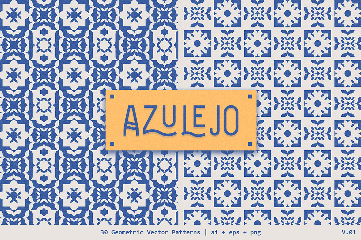Azulejo Geometric Patterns | V01, a Pattern Graphic by dvtchk (Photo 7 of 10)