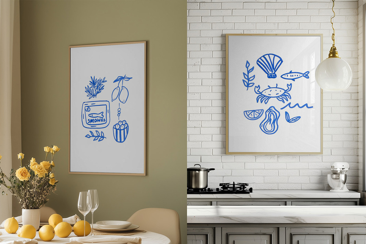 Coastal Food Collection, a Food Illustration by ElicoelhoDesign Shop (Photo 7 of 8)