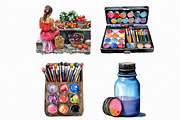 Watercolor Artist Clipart, an Illustration by Libby Wishes (Thumbnail 5 of 5)