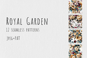 Royal Garden - Floral Patterns, a Pattern Graphic by Art Sproot