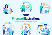 Animated Finance Illustration Set, a Finance Illustration by Brickclay (Thumbnail 1 of 4)