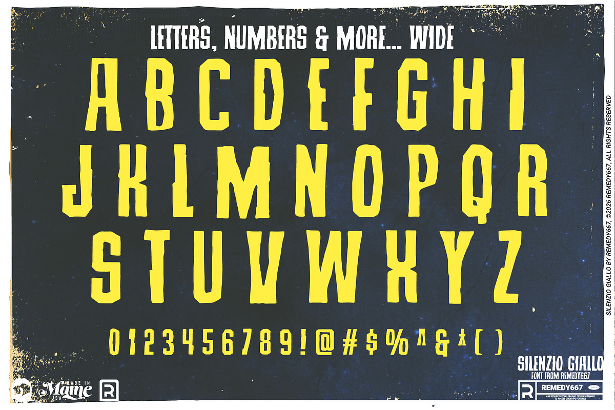 Silenzio Giallo - MCM Horror Font, a Sans Serif Font by Remedy667 (Photo 5 of 5)