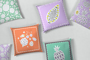 Linocut Fruit Silhouettes Collection, a Graphic by PicByKate (Thumbnail 5 of 6)