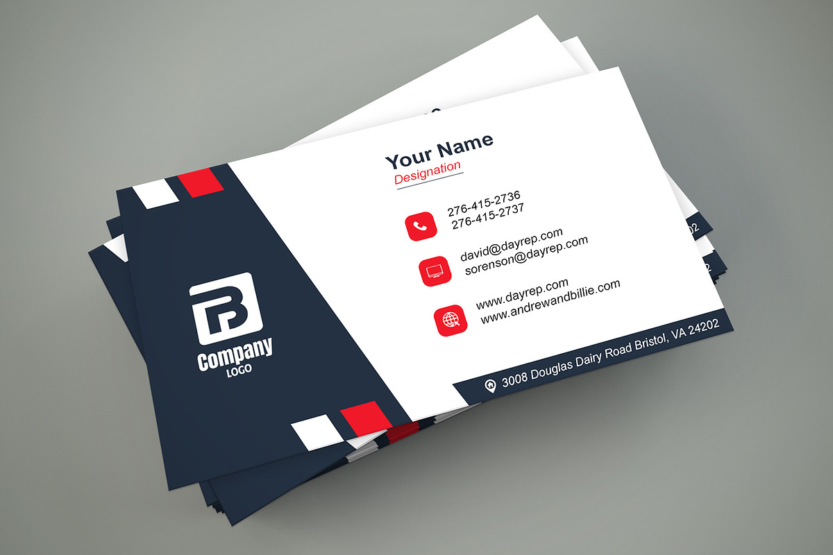 Office Staff Business Card Template preview 6