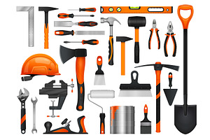 Construction diy tools set,, an Object Illustration by Buch&Bee