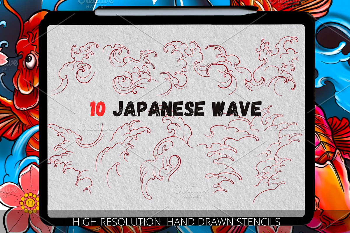 Koi fish tattoo | Japan tattoo kit, a Brushes & More by Tattoo Worker Studio (Photo 2 of 10)