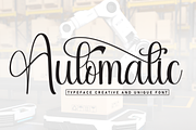 Automatic | Script Font, a Handwritten Font by Scratchones (Thumbnail 1 of 9)