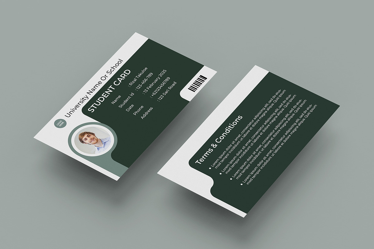 Student Card Template Vol 03, a Card Template by takuloerizal (Photo 3 of 3)