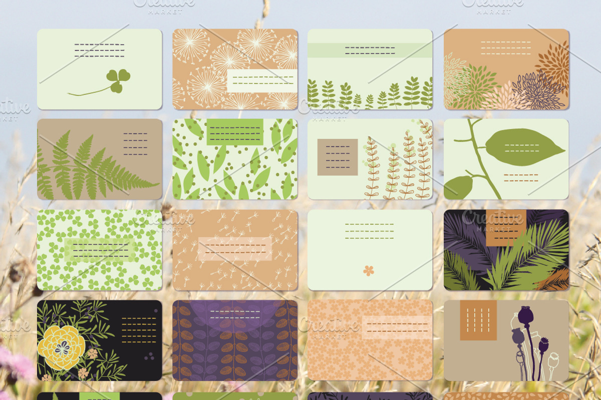 Herbal Business Cards, a Business Card Template by Nadia Emelianova (Photo 2 of 4)