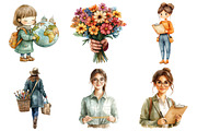 Cute Teachers Clipart, an Illustration by Daily.Designs (Thumbnail 4 of 5)