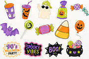 90s Kids Halloween Party Clipart PNG, a Seasonal Illustration by SugarCloudStudioArt (Thumbnail 4 of 6)