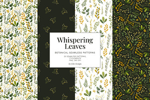 Whispering Leaves Seamles Patterns