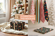 Two Christmas MOCKUPS BUNDLE PSD, a Merchandise Mockup by jenartstudio (Thumbnail 2 of 2)