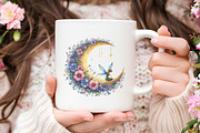 Fairy Moon Clipart, an Illustration by RobertsArt (Thumbnail 6 of 7)