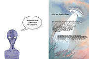 Watercolor UFO cliparts for articles, an Illustration by masha gross (Thumbnail 3 of 4)