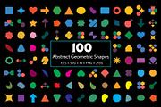 100 Abstract Geometric Shapes, an Object Graphic by ForhadGFX (Thumbnail 2 of 3)
