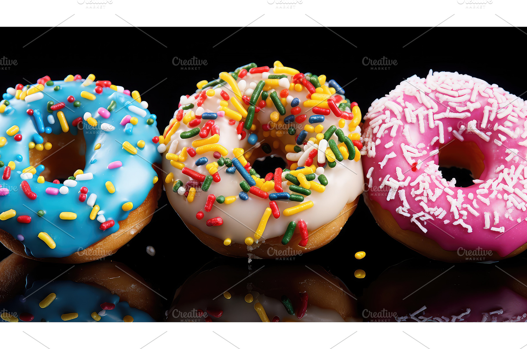 fried unhealthy donut food ai, a Background Photo by pikepicture
