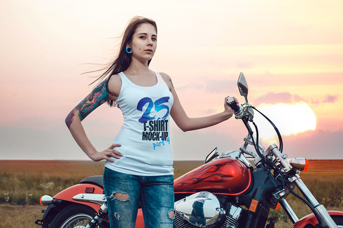 25 T-Shirts Mock-Up (Part 4), a Shirt Mockup by Freeman Studio (Photo 7 of 32)