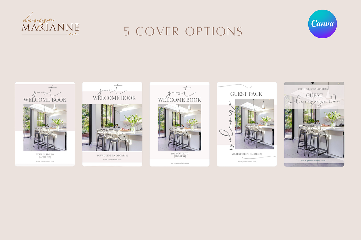 Airbnb Welcome Book Canva Template, a Templates & Theme by Marianne Design Co (Photo 5 of 7)