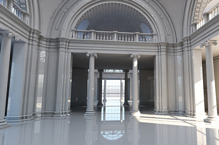 Classic Interior Scene 2, an Architecture 3D Model by Giimann