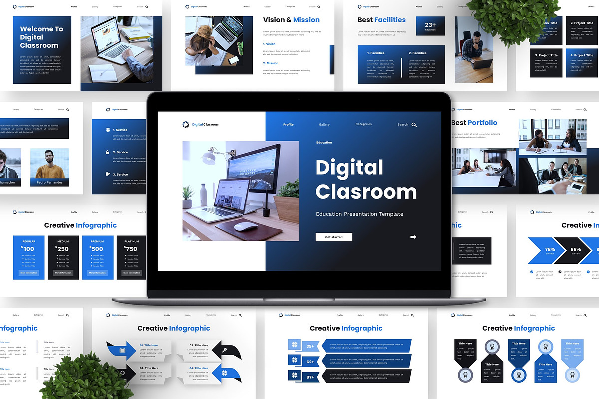 Digital Clasroom - Education PPT, a Presentation Template by Deepslide Studio (Photo 2 of 6)