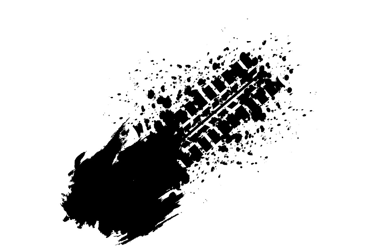 Dirty tire print., an Illustration by Tanysl (Photo 4 of 4)