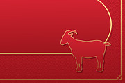 2027 Chinese New Year Template, a Decorative Illustration by PsychocheArt (Thumbnail 3 of 3)